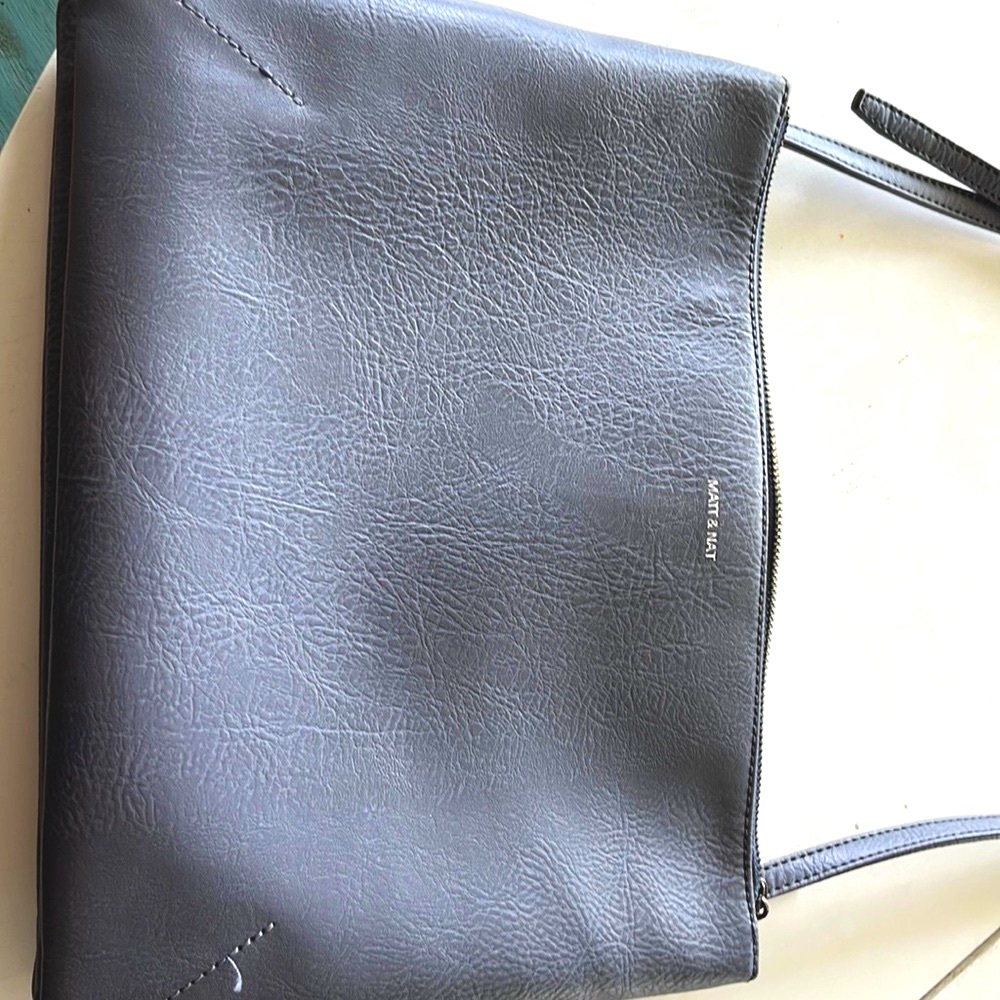 A never used Matt&Nat satchel purse. 13”x10”. Three compartments.